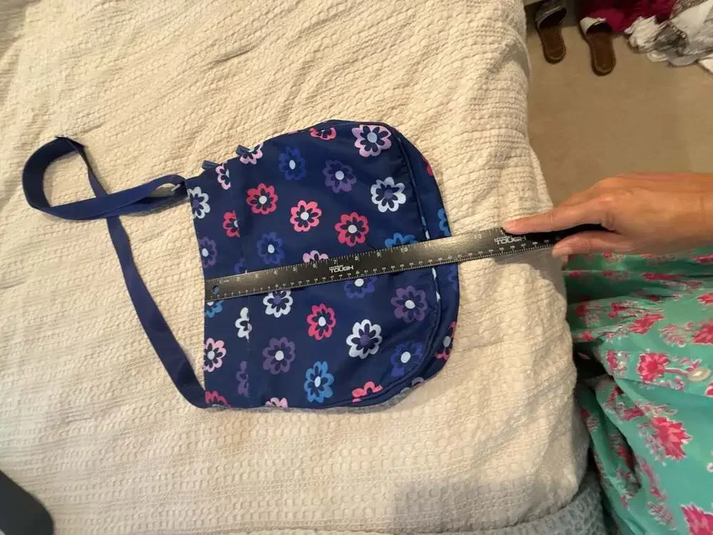 Vera Bradley Triple Zip Hipster Crossbody Bag in Ellie Flowers